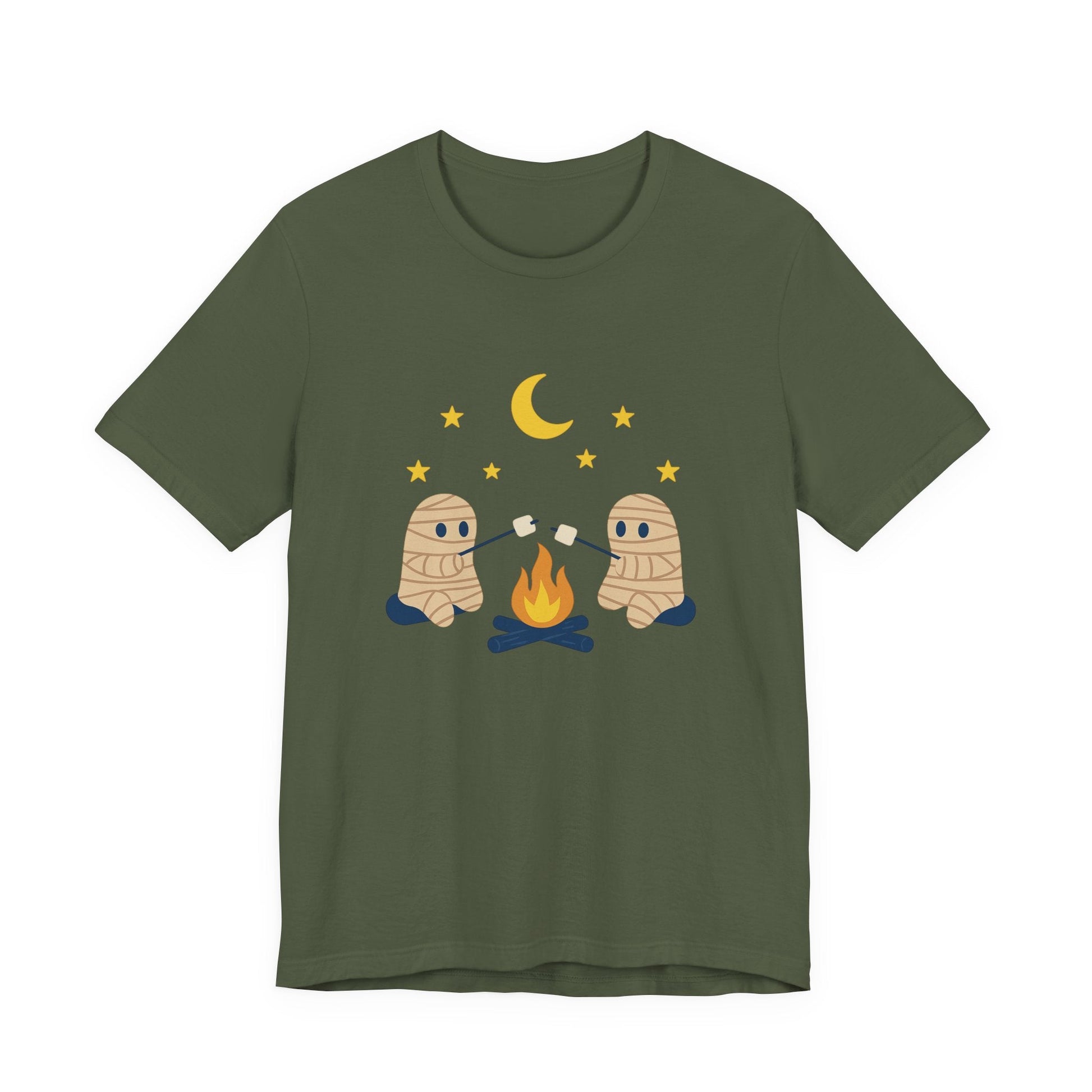 Camping Mummy Tee, Halloween Shirt, Spooky Camping Top - Popbydesign