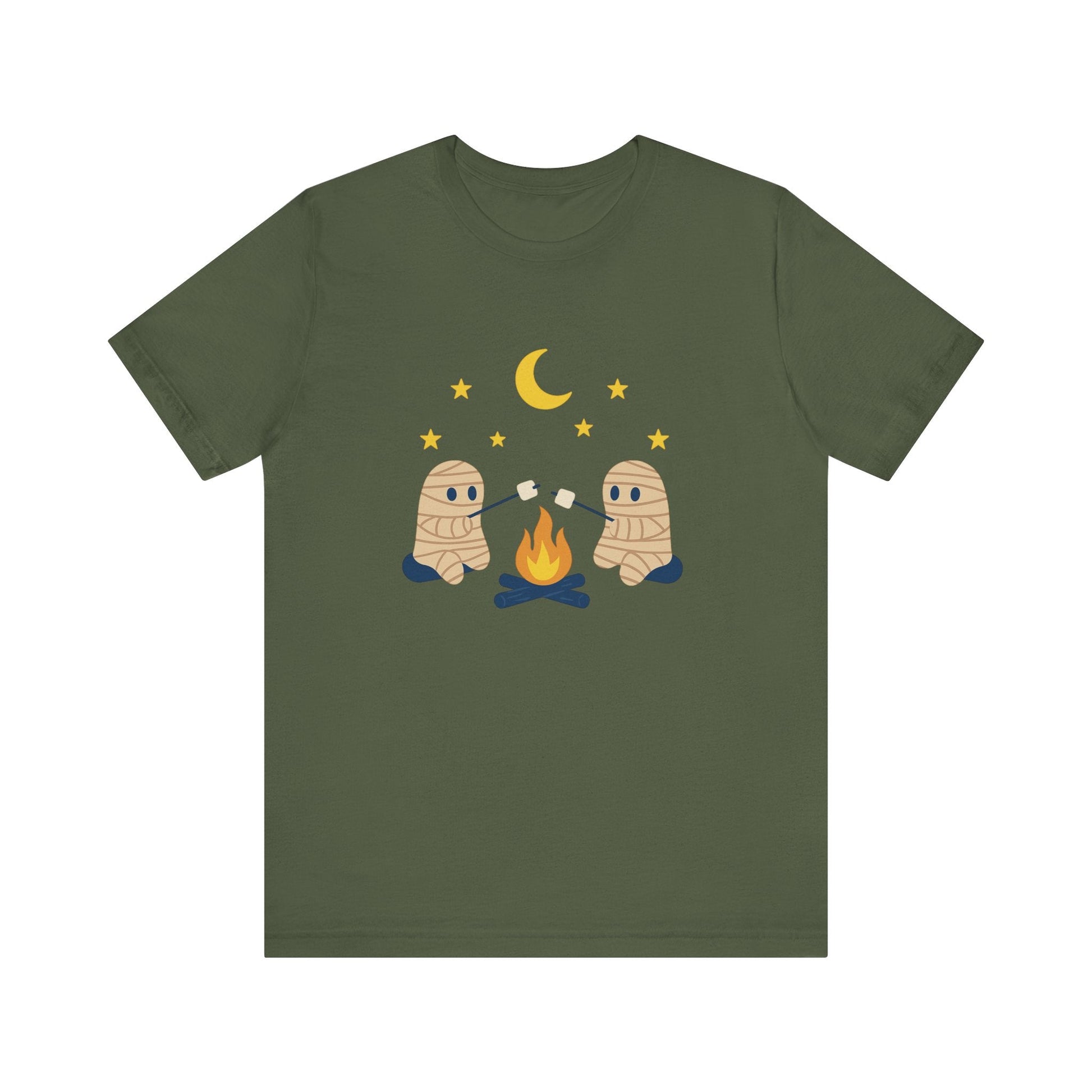 Camping Mummy Tee, Halloween Shirt, Spooky Camping Top - Popbydesign