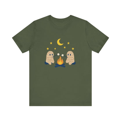 Camping Mummy Tee, Halloween Shirt, Spooky Camping Top - Popbydesign