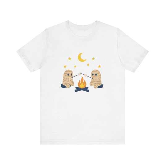 Camping Mummy Tee, Halloween Shirt, Spooky Camping Top - Popbydesign