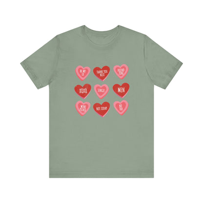 Candy Heart Shirt, Conversation Hearts Shirt - Popbydesign