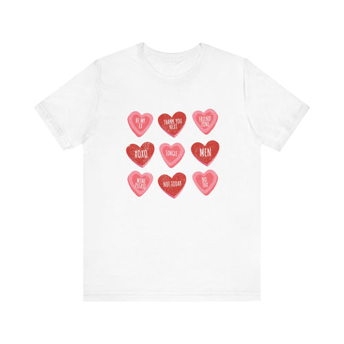 Candy Heart Shirt, Conversation Hearts Shirt by PopCultureByDesign36
