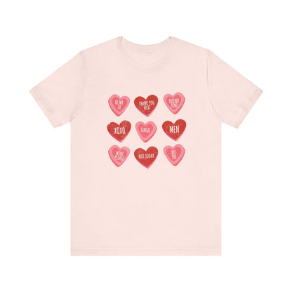 Candy Heart Shirt, Conversation Hearts Shirt - Popbydesign