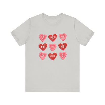 Candy Heart Shirt, Conversation Hearts Shirt - Popbydesign