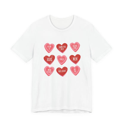 Candy Heart Shirt, Conversation Hearts Shirt - Popbydesign