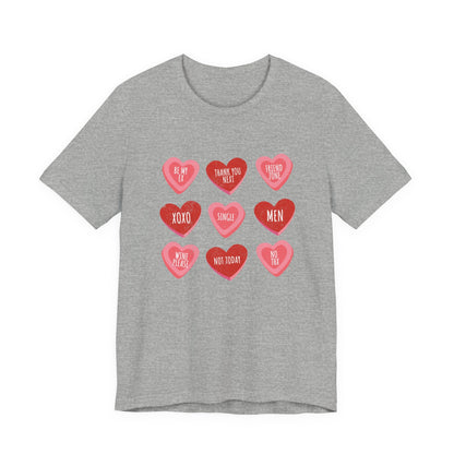Candy Heart Shirt, Conversation Hearts Shirt - Popbydesign