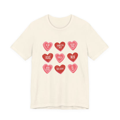 Candy Heart Shirt, Conversation Hearts Shirt - Popbydesign