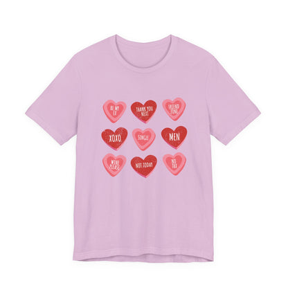Candy Heart Shirt, Conversation Hearts Shirt - Popbydesign