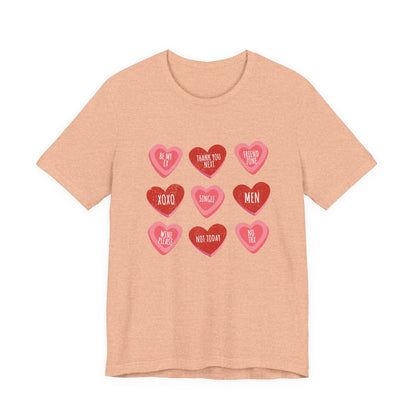 Candy Heart Shirt, Conversation Hearts Shirt - Popbydesign