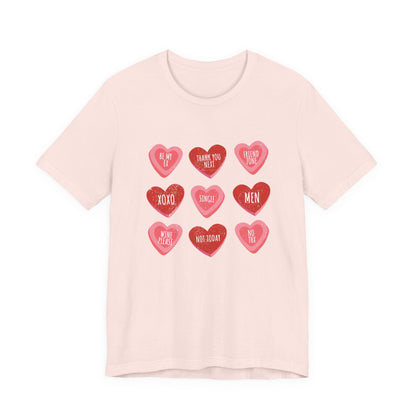 Candy Heart Shirt, Conversation Hearts Shirt - Popbydesign