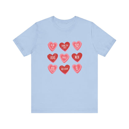 Candy Heart Shirt, Conversation Hearts Shirt - Popbydesign