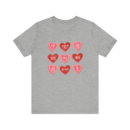 Candy Heart Shirt, Conversation Hearts Shirt - Popbydesign