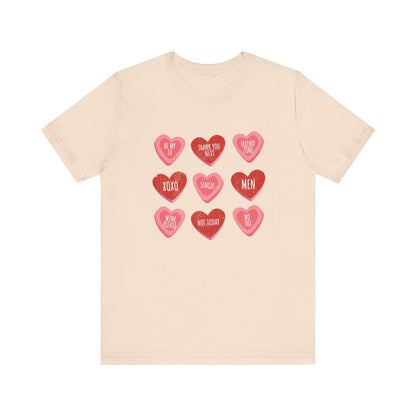 Candy Heart Shirt, Conversation Hearts Shirt - Popbydesign