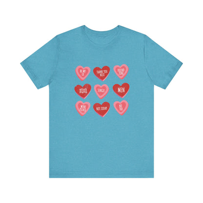 Candy Heart Shirt, Conversation Hearts Shirt - Popbydesign