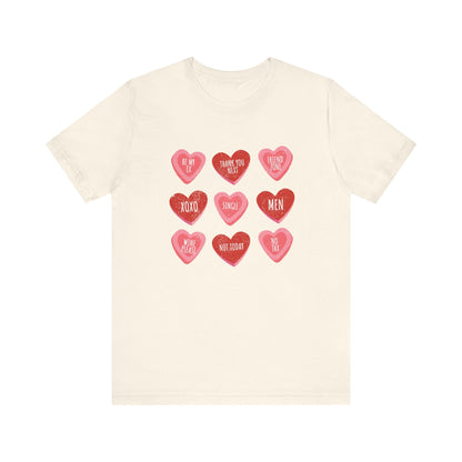 Candy Heart Shirt, Conversation Hearts Shirt - Popbydesign