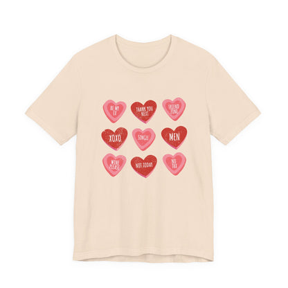Candy Heart Shirt, Conversation Hearts Shirt - Popbydesign