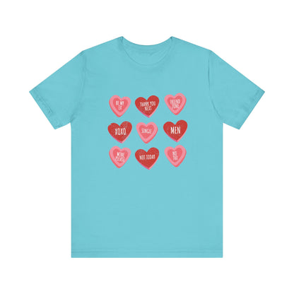 Candy Heart Shirt, Conversation Hearts Shirt - Popbydesign