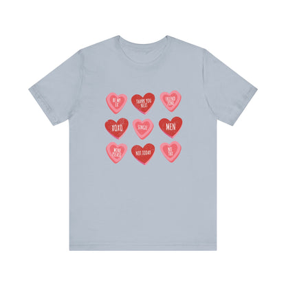 Candy Heart Shirt, Conversation Hearts Shirt - Popbydesign