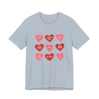 Candy Heart Shirt, Conversation Hearts Shirt - Popbydesign