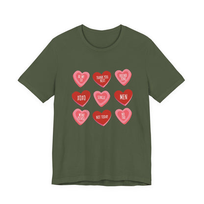 Candy Heart Shirt, Conversation Hearts Shirt - Popbydesign