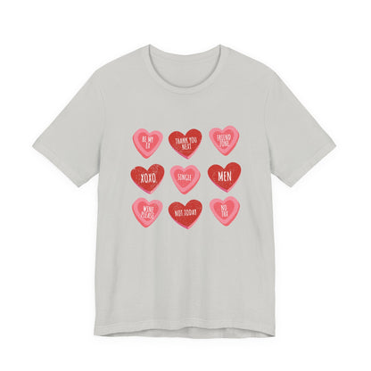Candy Heart Shirt, Conversation Hearts Shirt - Popbydesign
