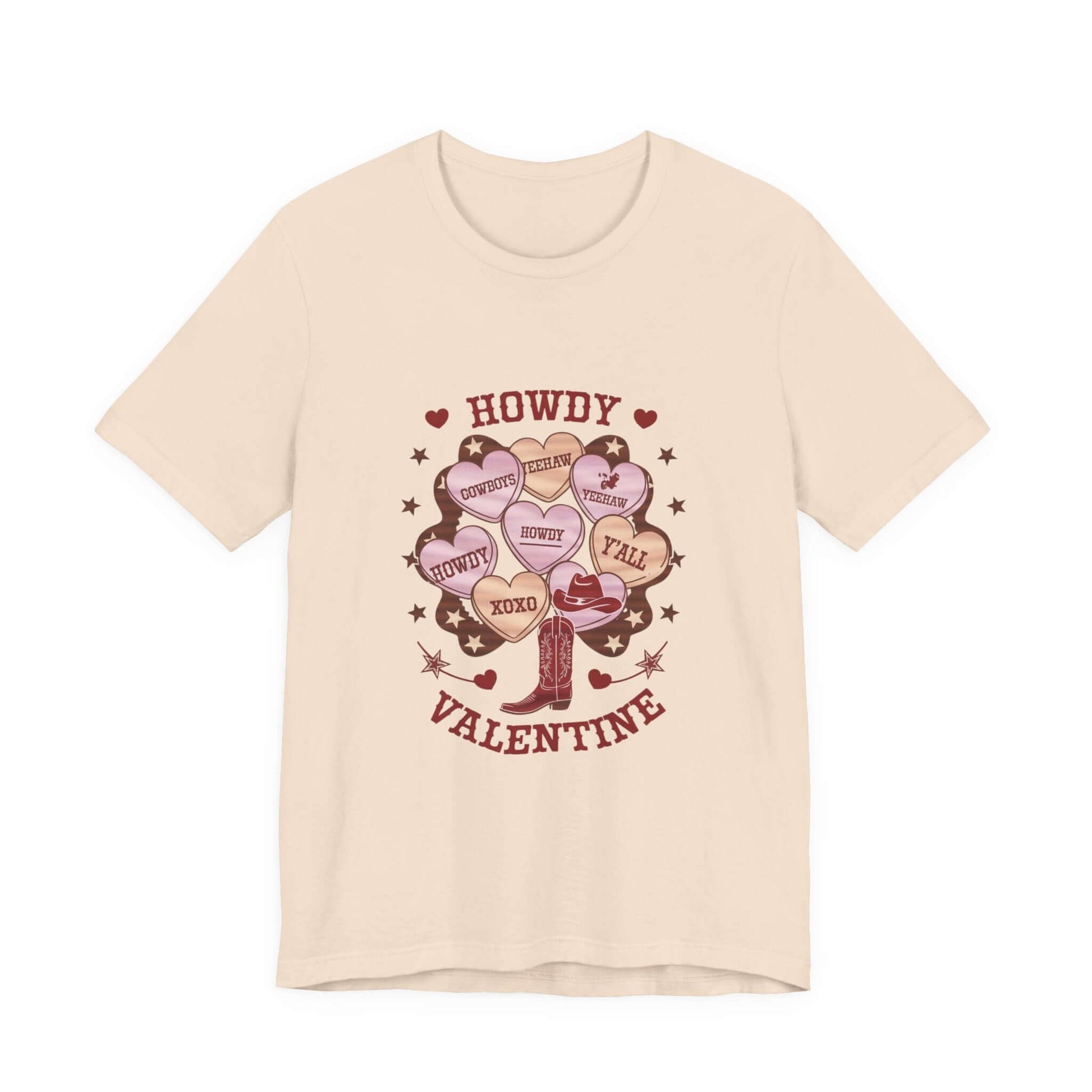 Candy Heart Shirt, Valentine's Day Gift, Country Conversation Hearts Shirt - Popbydesign