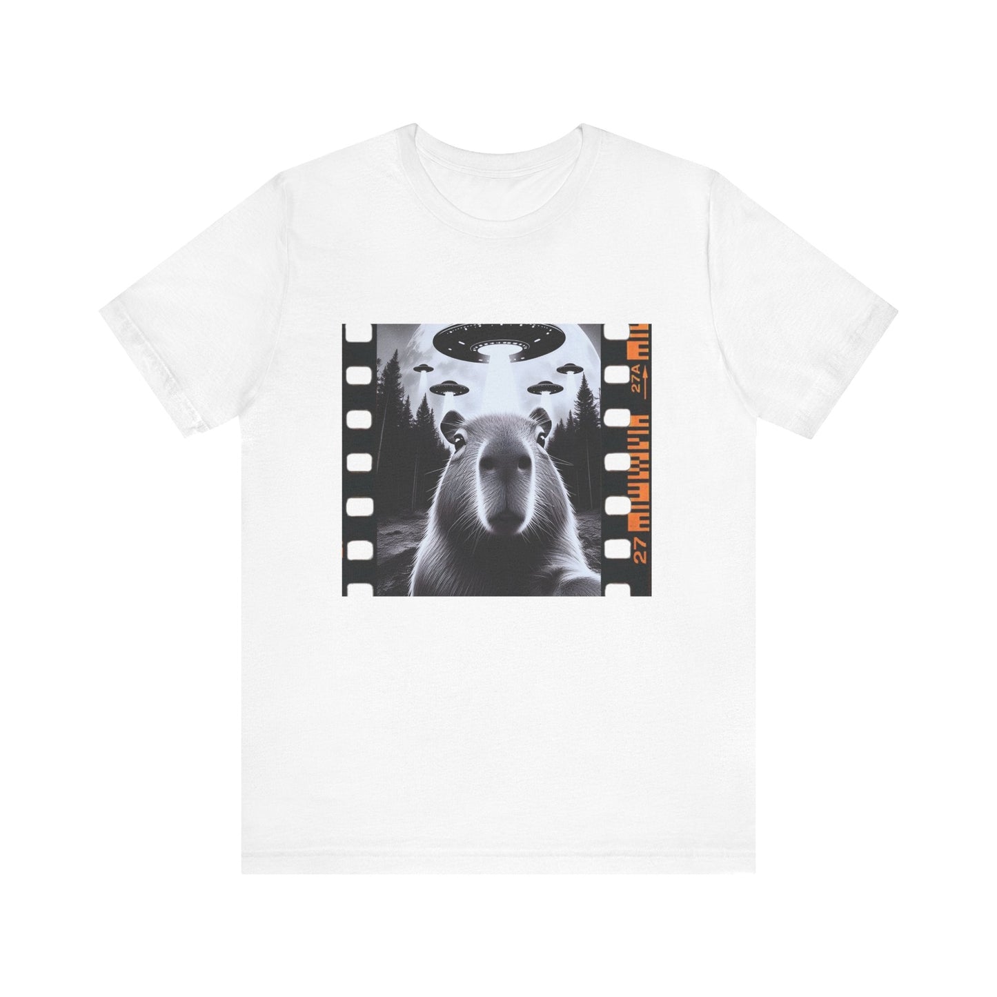 Capybara UFO Funny Tshirt, Alien Abduction Gift Tee - Popbydesign