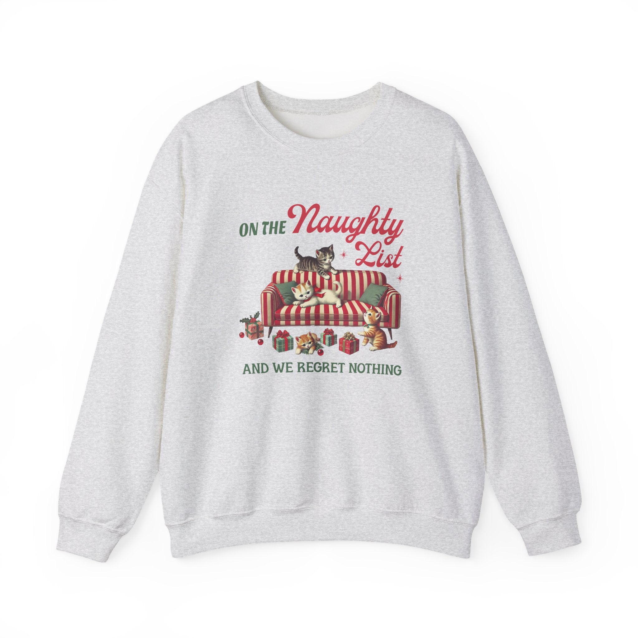 Cat Christmas Sweater,Cat Sweatshirt, Kitten Christmas Shirt by PopCultureByDesign36