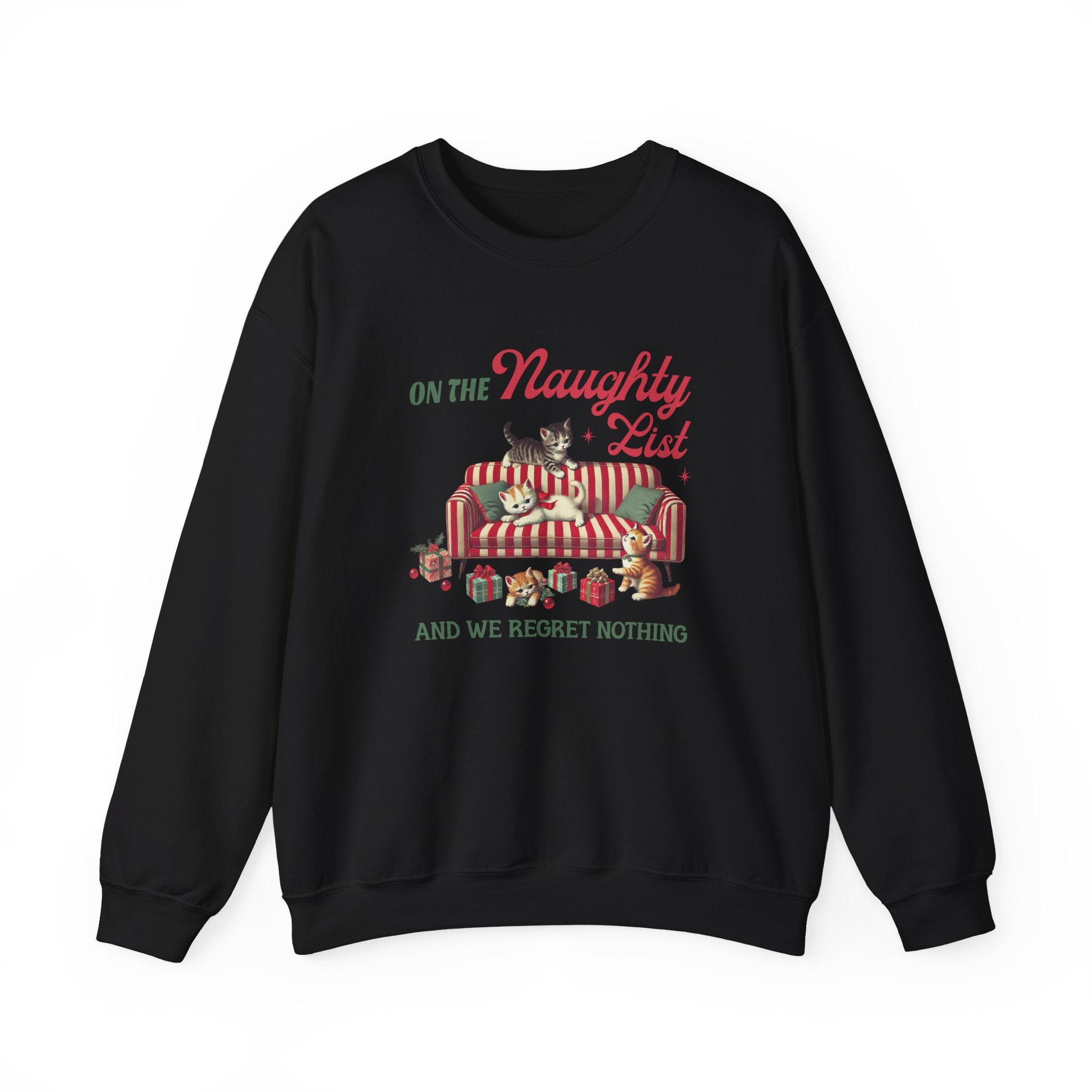 Cat Christmas Sweater,Cat Sweatshirt, Kitten Christmas Shirt by PopCultureByDesign36