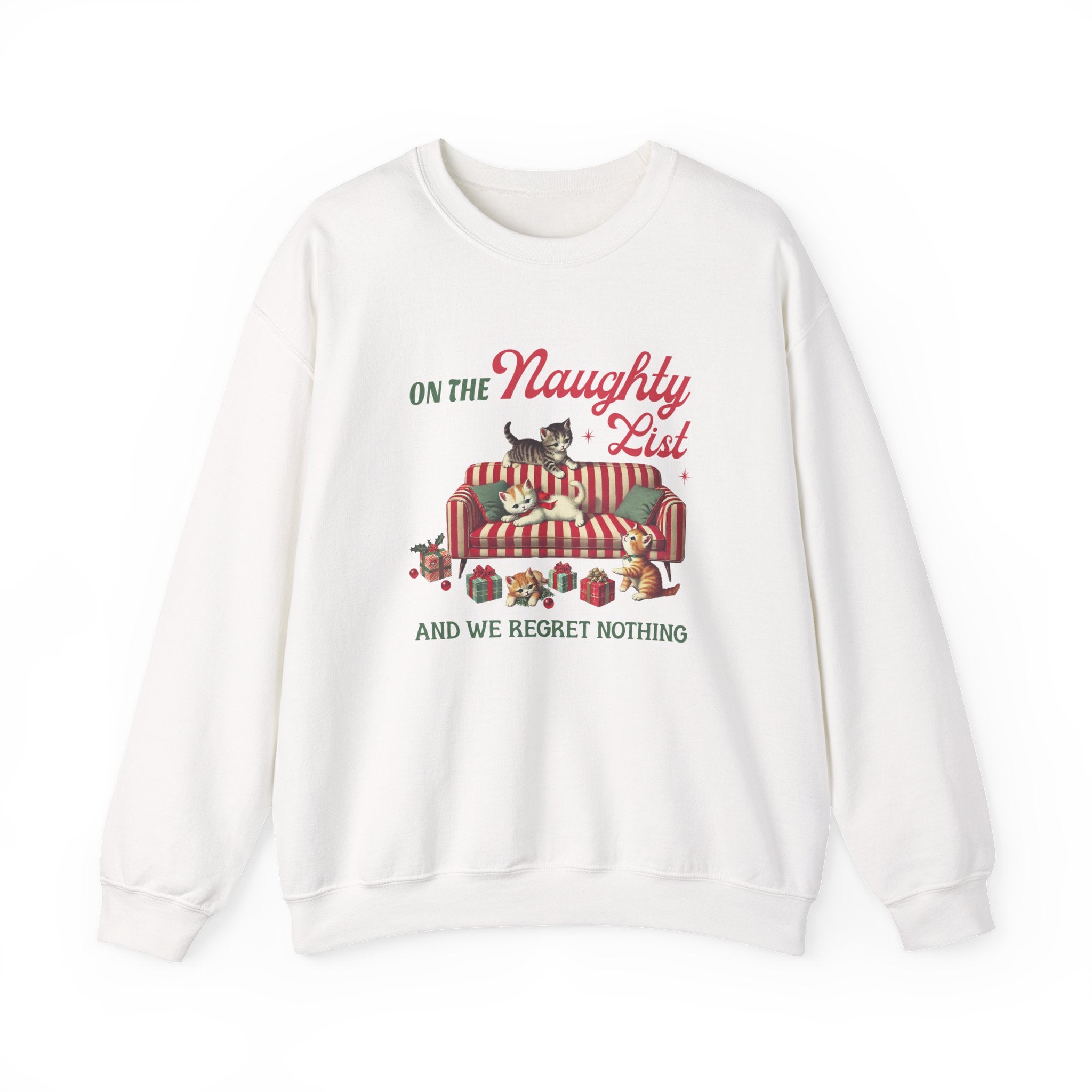 Cat Christmas Sweater,Cat Sweatshirt, Kitten Christmas Shirt by PopCultureByDesign36