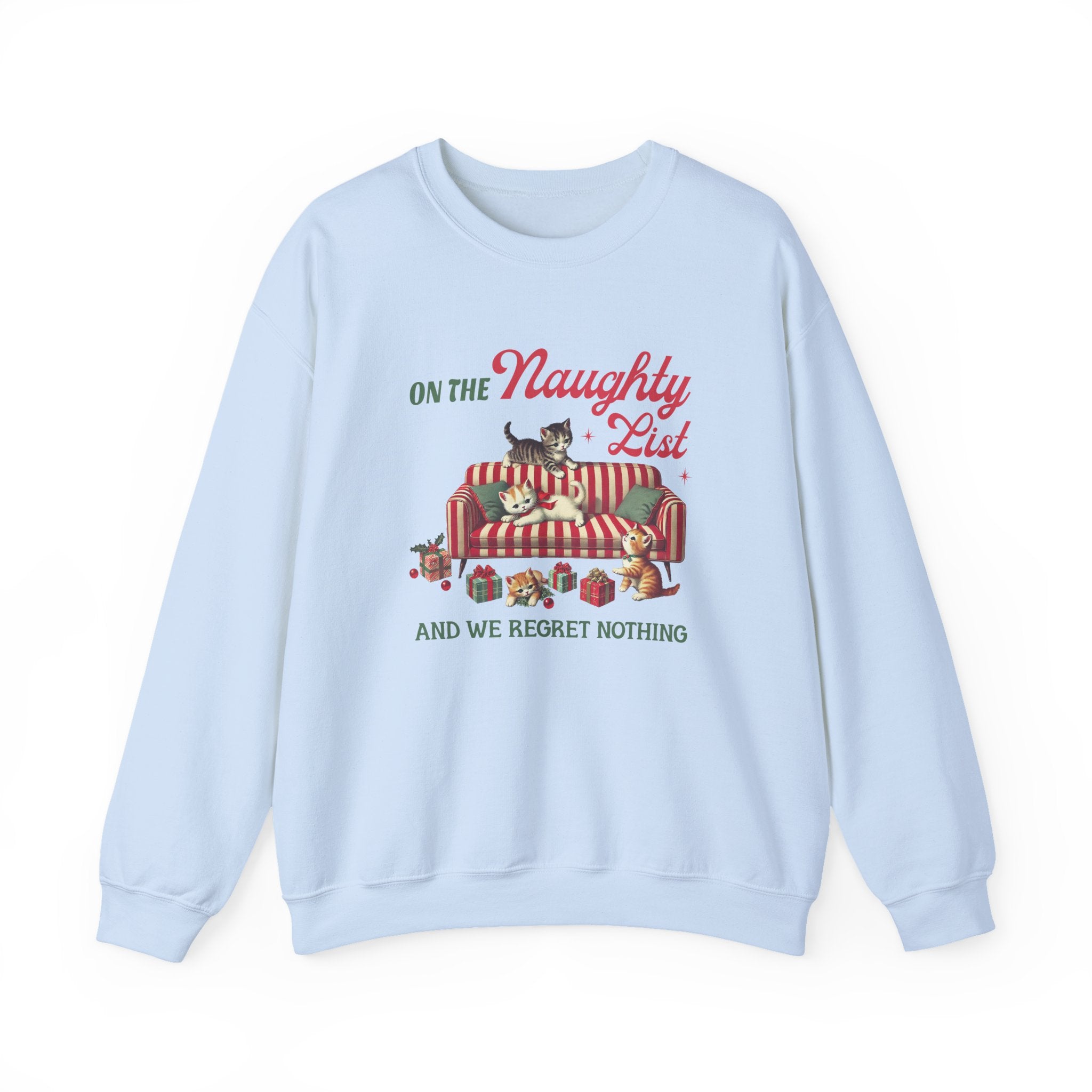 Cat Christmas Sweater,Cat Sweatshirt, Kitten Christmas Shirt by PopCultureByDesign36