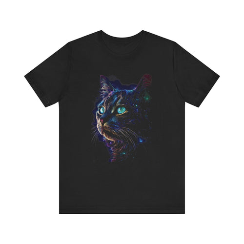 Celestial Black Cat Moon Shirt, Galaxy Tee, Cat Moon by PopCultureByDesign36