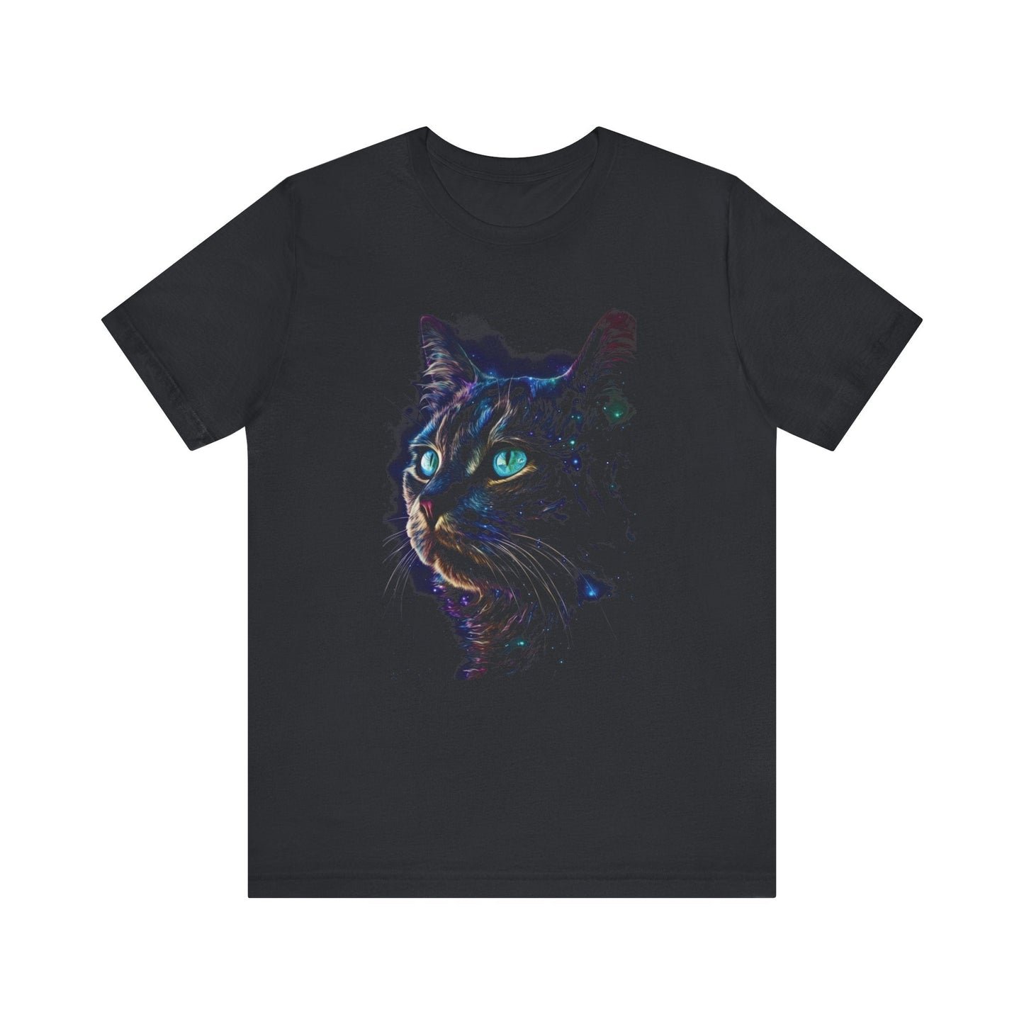 Celestial Black Cat Moon Shirt, Galaxy Tee, Cat Moon - Popbydesign