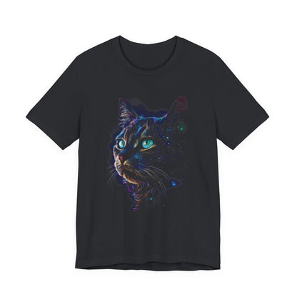 Celestial Black Cat Moon Shirt, Galaxy Tee, Cat Moon - Popbydesign