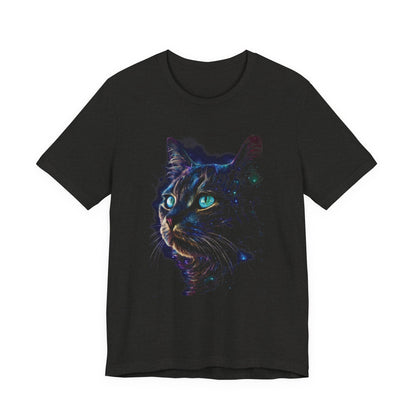 Celestial Black Cat Moon Shirt, Galaxy Tee, Cat Moon - Popbydesign