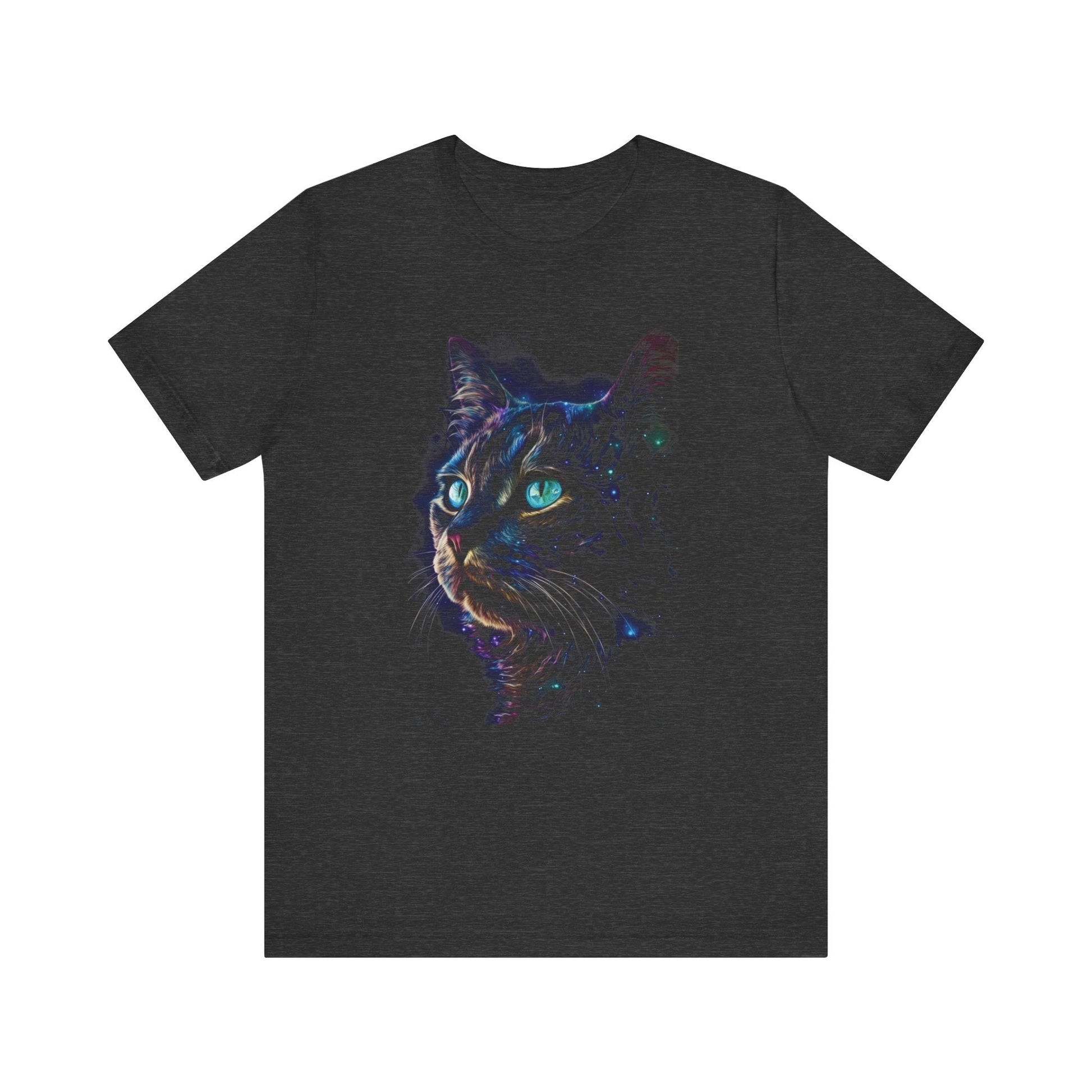 Celestial Black Cat Moon Shirt, Galaxy Tee, Cat Moon - Popbydesign