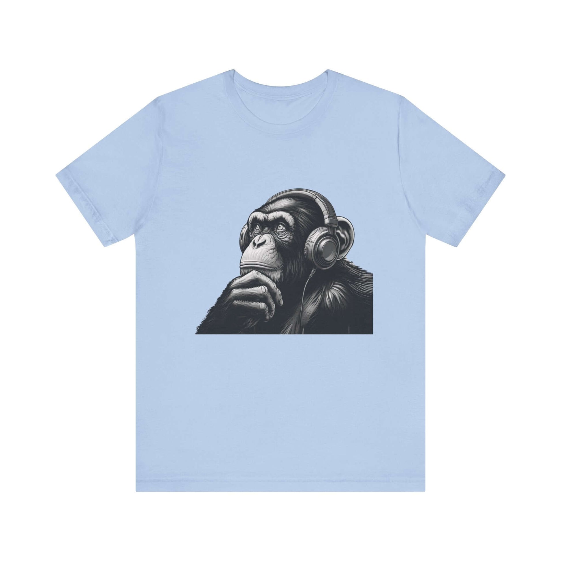 Chimpanzee Wearing Headphones Shirt, Pop Art Fans - Popbydesign