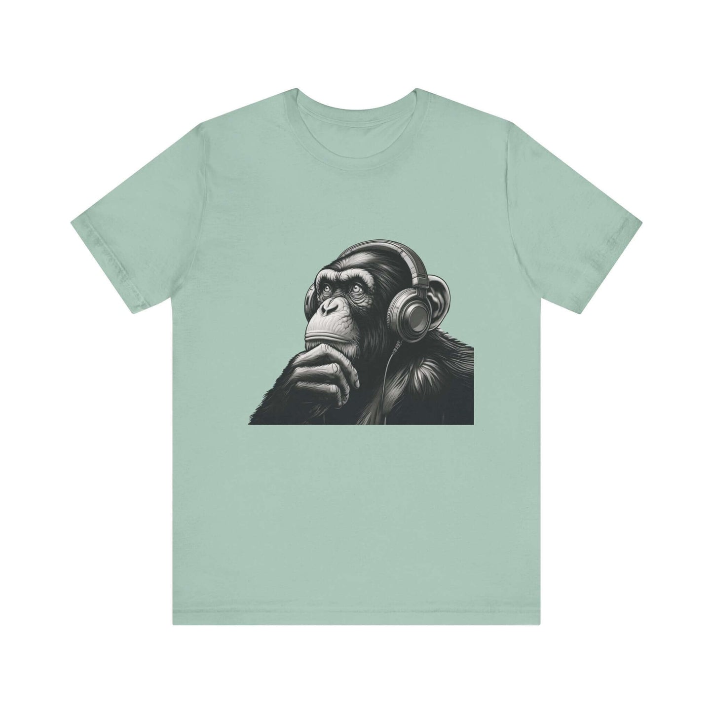 Chimpanzee Wearing Headphones Shirt, Pop Art Fans - Popbydesign
