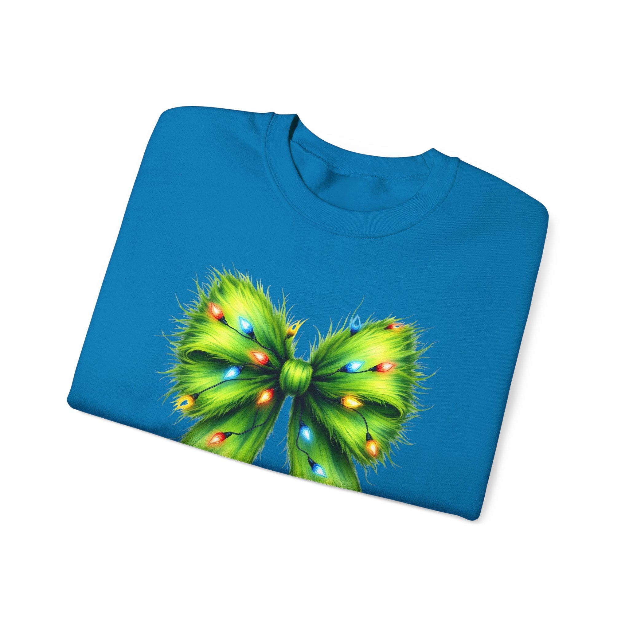 Christmas Bow Sweatshirt, Coquette Holiday Sweatshirt by PopCultureByDesign36