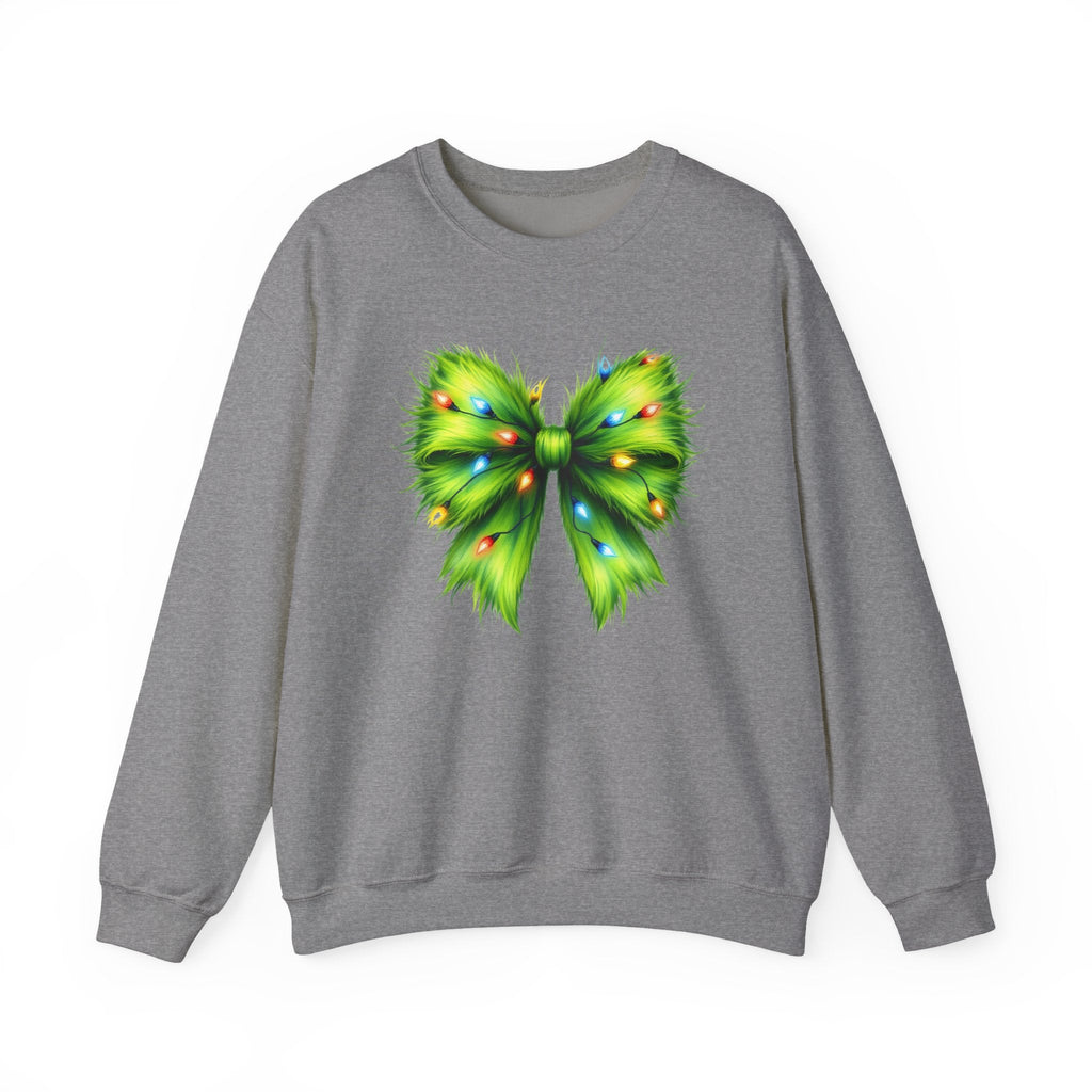 Christmas Bow Sweatshirt, Coquette Holiday Sweatshirt by PopCultureByDesign36