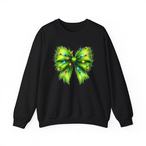 Christmas Bow Sweatshirt, Coquette Holiday Sweatshirt by PopCultureByDesign36