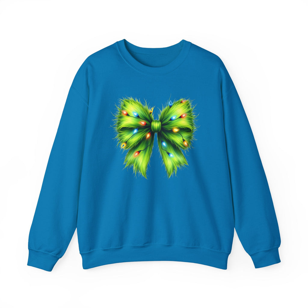 Christmas Bow Sweatshirt, Coquette Holiday Sweatshirt by PopCultureByDesign36