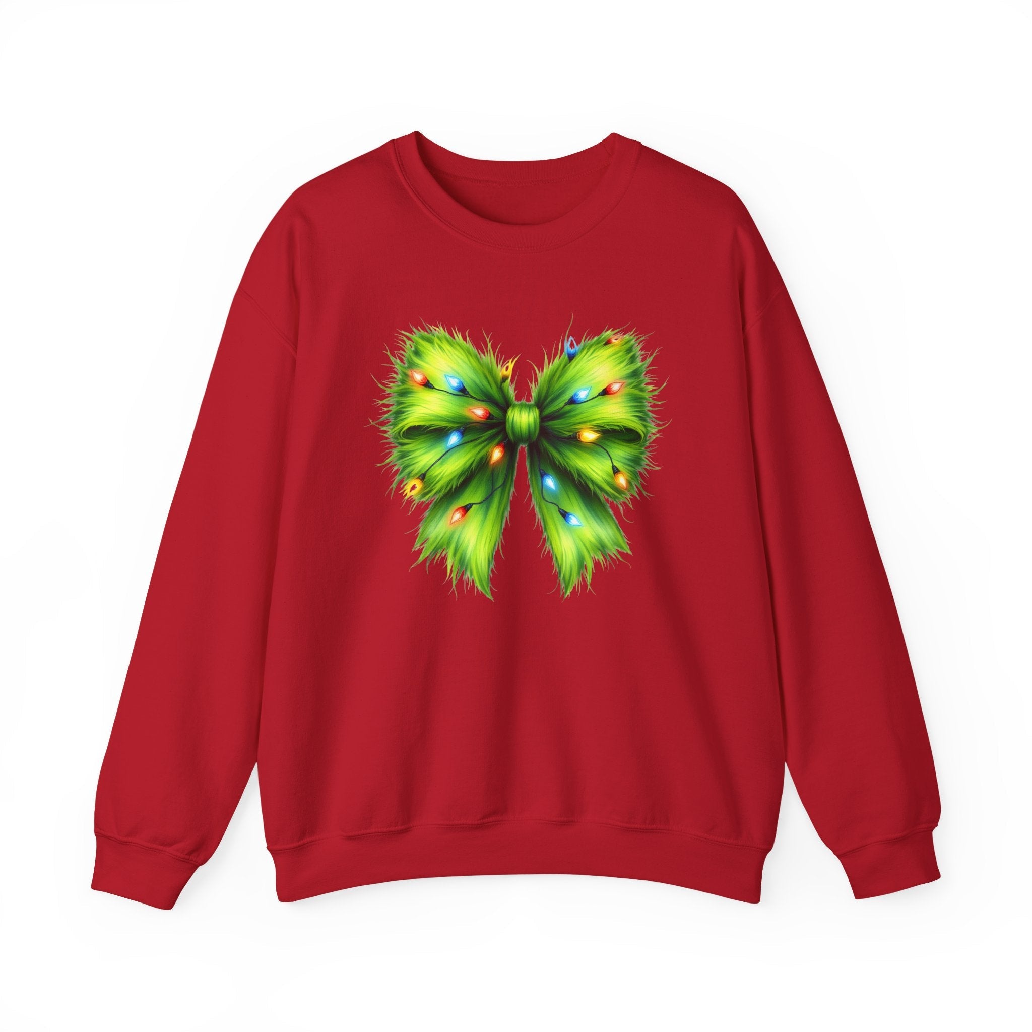 Christmas Bow Sweatshirt, Coquette Holiday Sweatshirt by PopCultureByDesign36