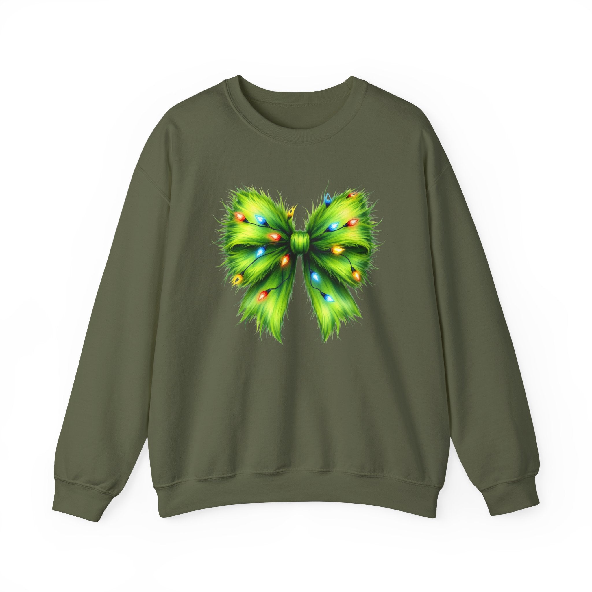 Christmas Bow Sweatshirt, Coquette Holiday Sweatshirt by PopCultureByDesign36