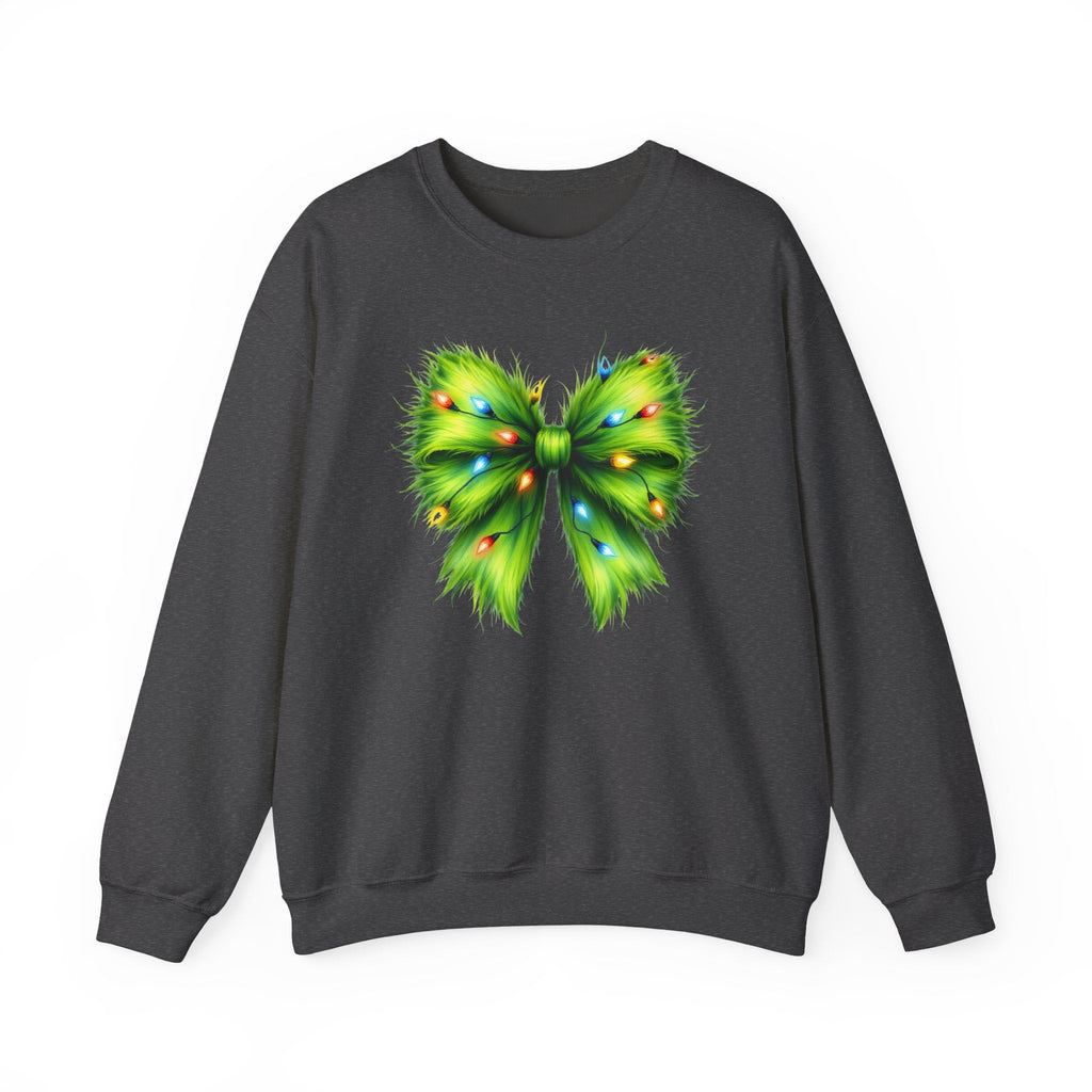 Christmas Bow Sweatshirt, Coquette Holiday Sweatshirt by PopCultureByDesign36