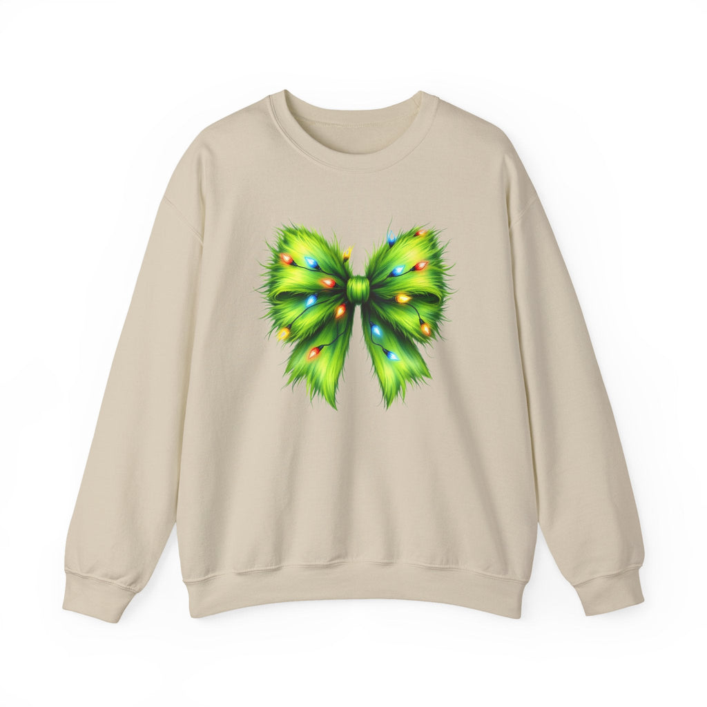Christmas Bow Sweatshirt, Coquette Holiday Sweatshirt by PopCultureByDesign36