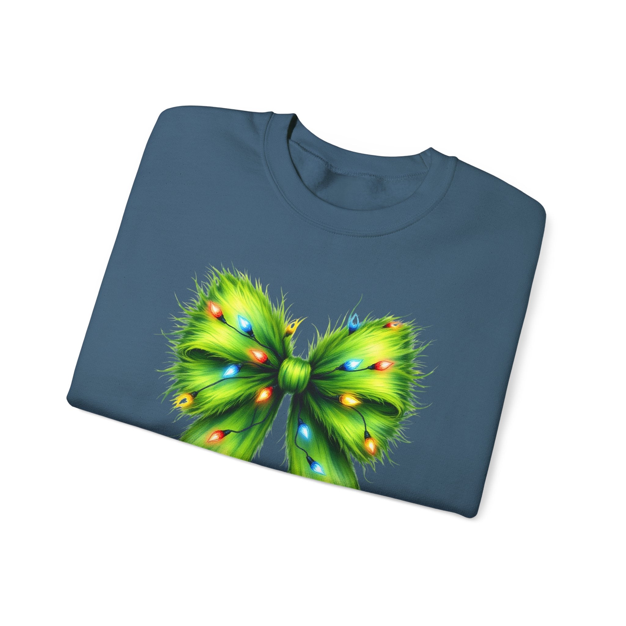 Christmas Bow Sweatshirt, Coquette Holiday Sweatshirt by PopCultureByDesign36