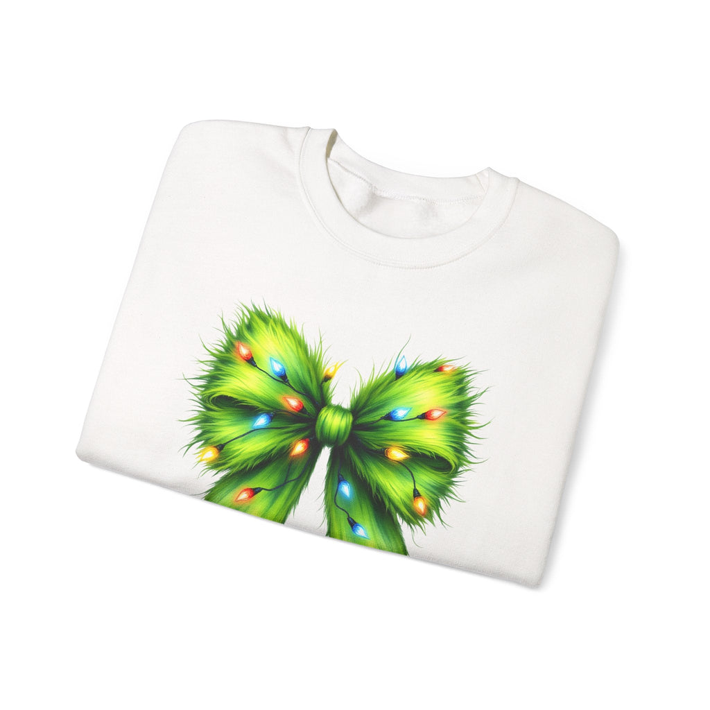 Christmas Bow Sweatshirt, Coquette Holiday Sweatshirt by PopCultureByDesign36