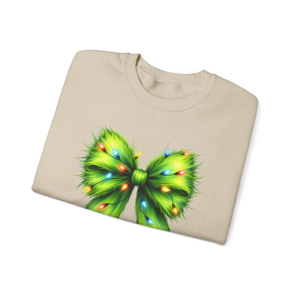 Christmas Bow Sweatshirt, Coquette Holiday Sweatshirt by PopCultureByDesign36