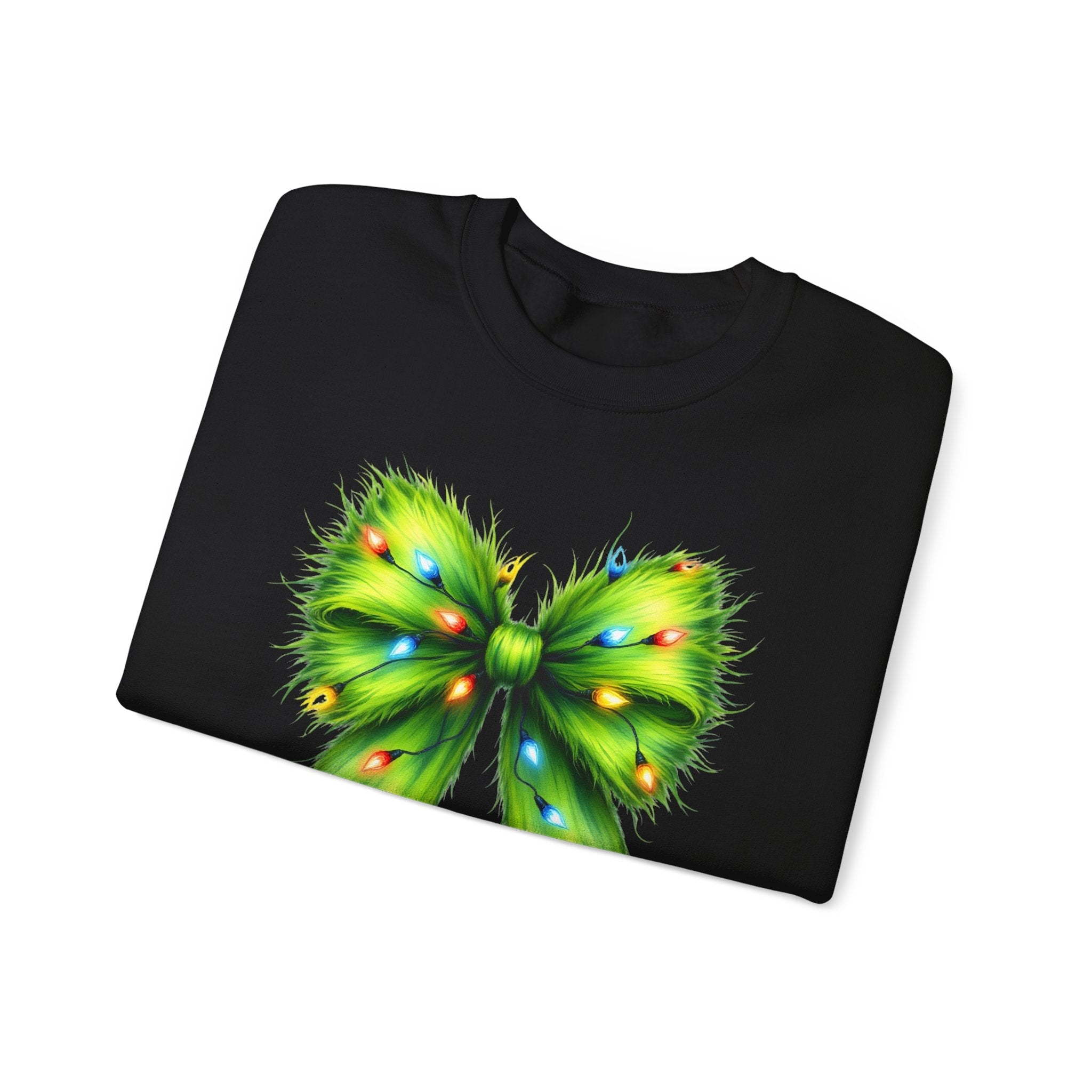 Christmas Bow Sweatshirt, Coquette Holiday Sweatshirt by PopCultureByDesign36